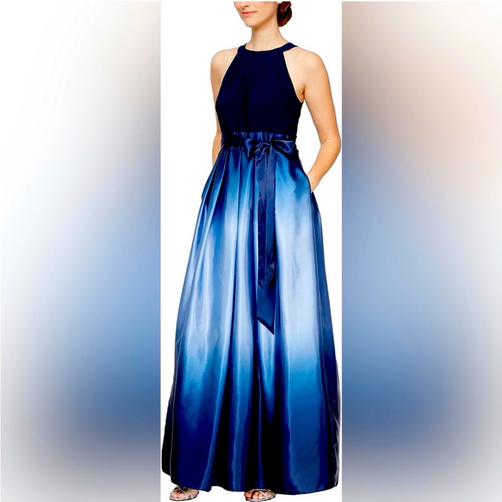 NWOT SLNY Satin Ombré Dress